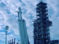 Falcon Heavy на стартовой площадке