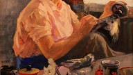 .И. Левицкая (1923 - 2001) Мастерица Хохломы. 1961. Из собрания ?