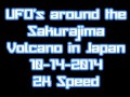 UFO's @ Sakurajima Volcano Japan 10-14-2014