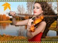 Коллаж Скрипка-Осень