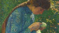 Henri Martin - circa 1912Молодая женщина за шитьем