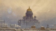 , Йозеф Андреас (1814-1887) Петербург. Вид переезда по льду ч